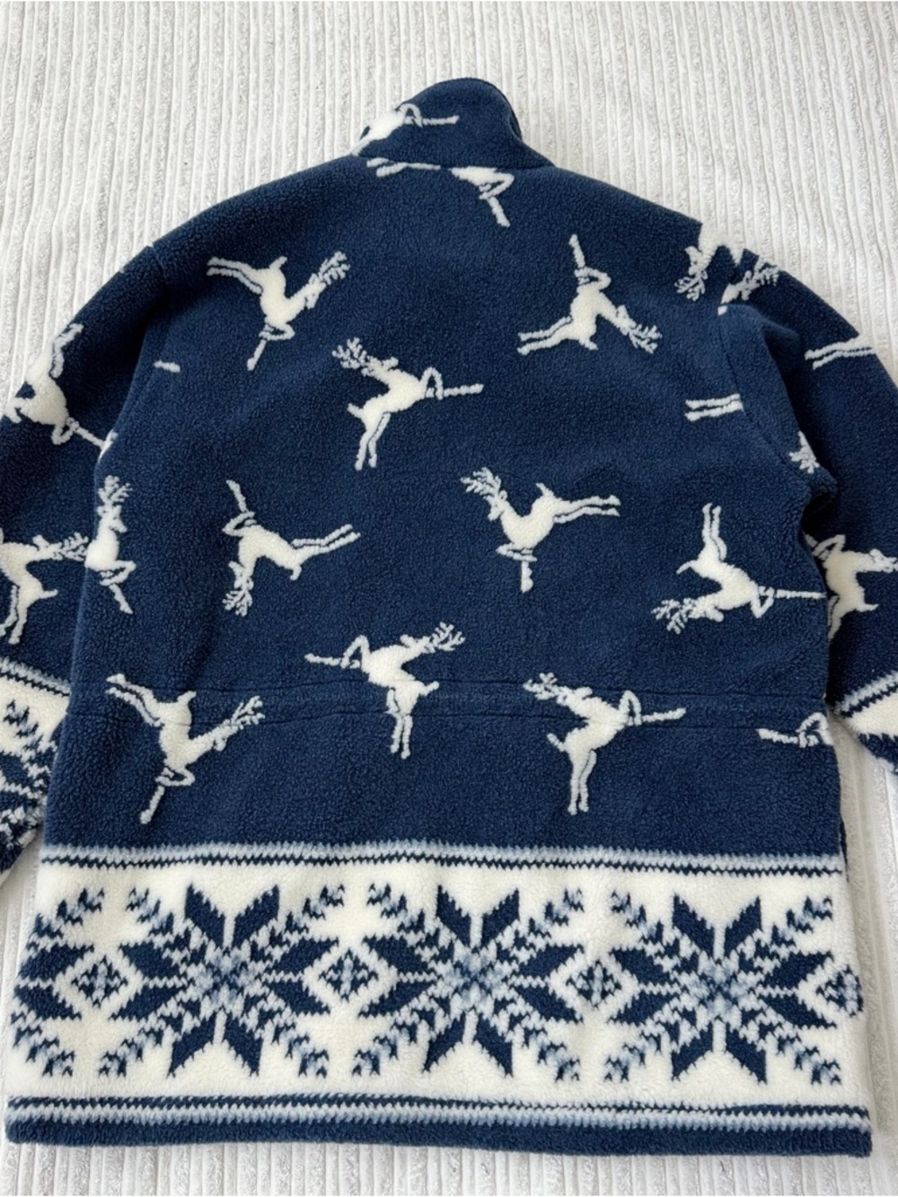 Vintage Windriver Men’s Reindeer Print Western Fleece Jacket | Size M - Picture 5 of 7